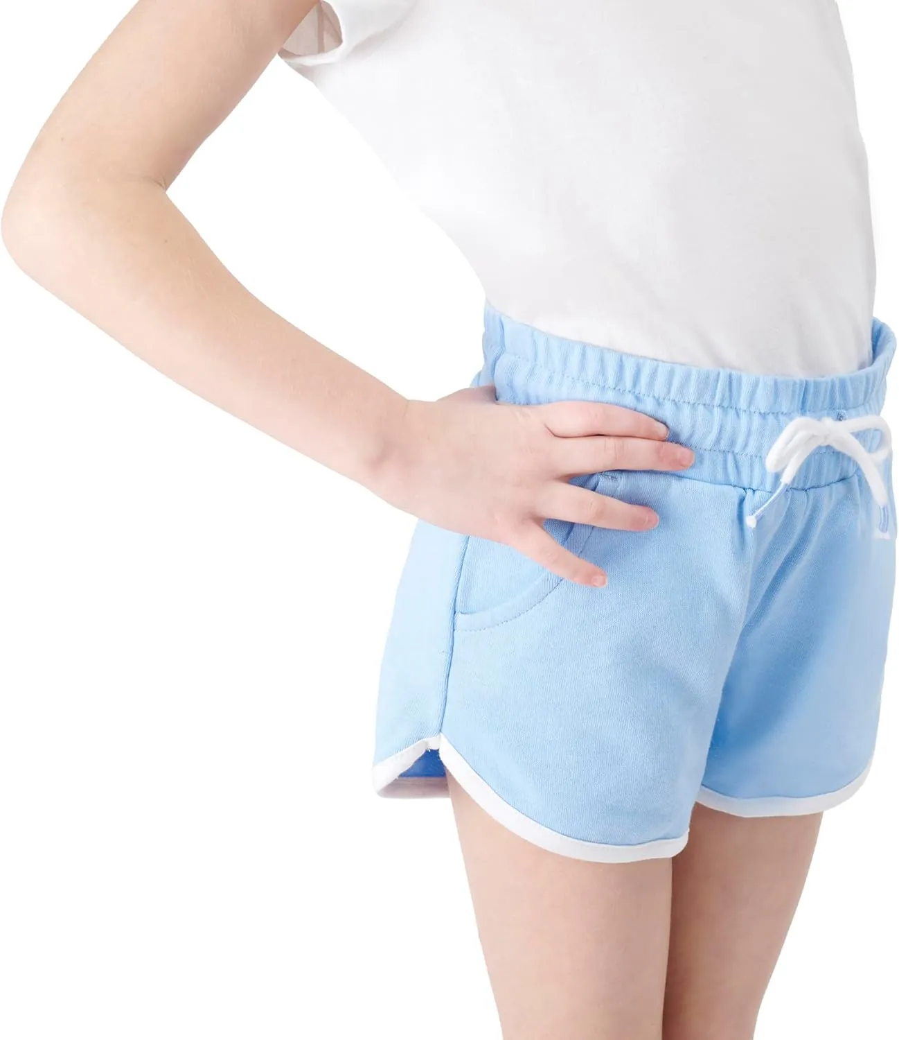 Lands' End Girls' Super Soft Stretch Waist Basic Camp Shorts (S-XXL)