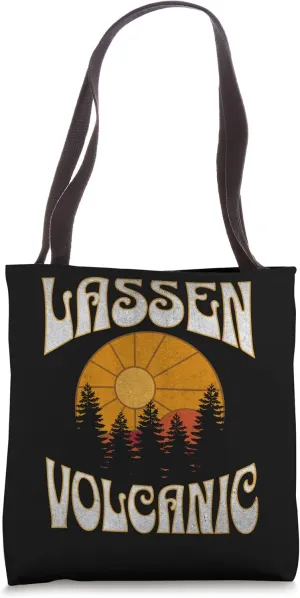 Lassen Volcanic California Nature Hiking Outdoors Vintage Tote Bag