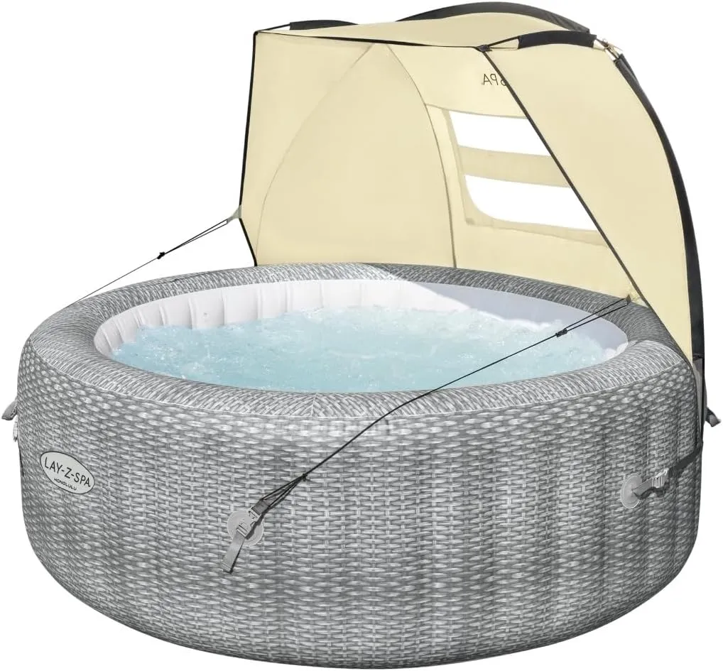 Lay-Z-Spa 60304 Canopy Cover for Weather and Sun Shelter, Hot Tub Accessories, Fits Most Models, Multicolor, 109.0 cm*183.0 cm*94.0 cm