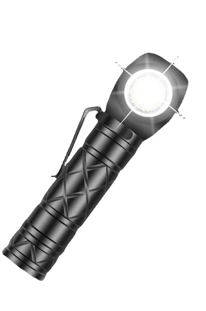 LED Strong Flashlight 800LM Super Bright Portable Torch Headlamp USB Rechargeable Waterproof for Working Hunting Camping