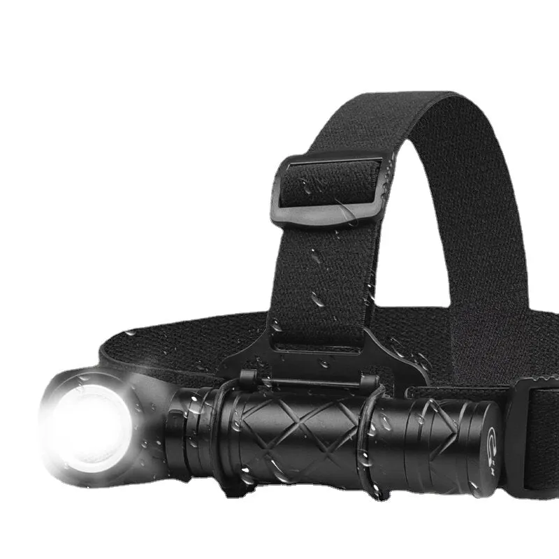 LED Strong Flashlight 800LM Super Bright Portable Torch Headlamp USB Rechargeable Waterproof for Working Hunting Camping