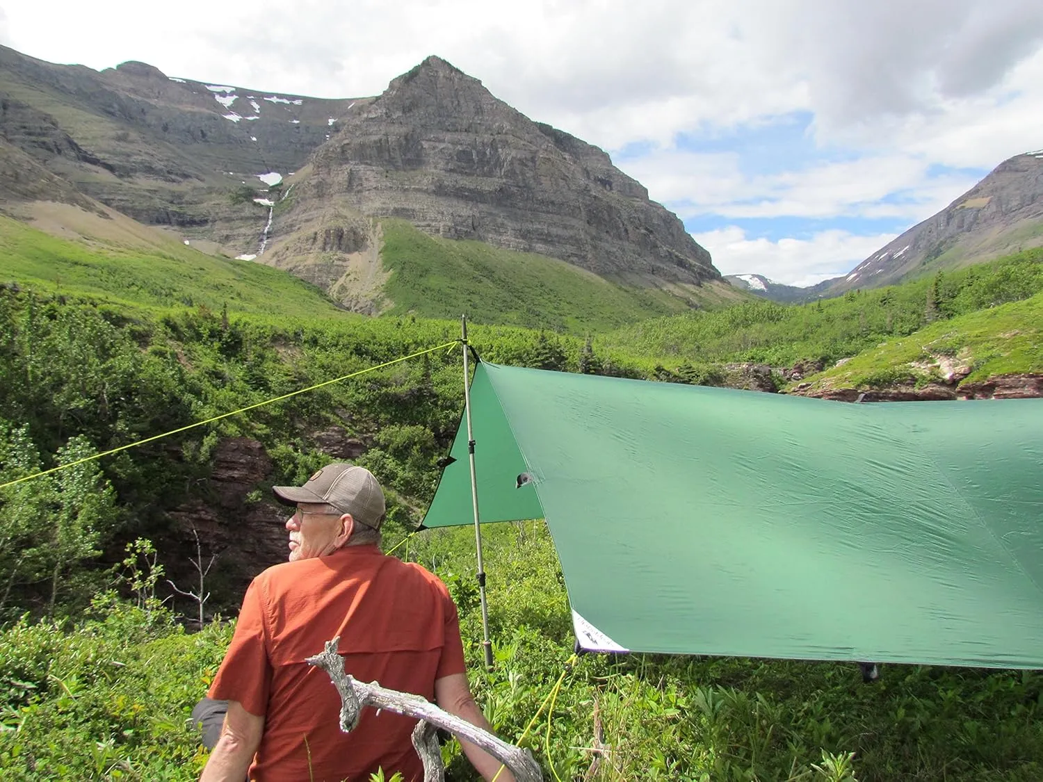 LiteOutdoors Silnylon Tarp - 11.6 Oz. - Ultralight Backpacking Tarp or Hammock Shelter (Grey, 8' x 10')