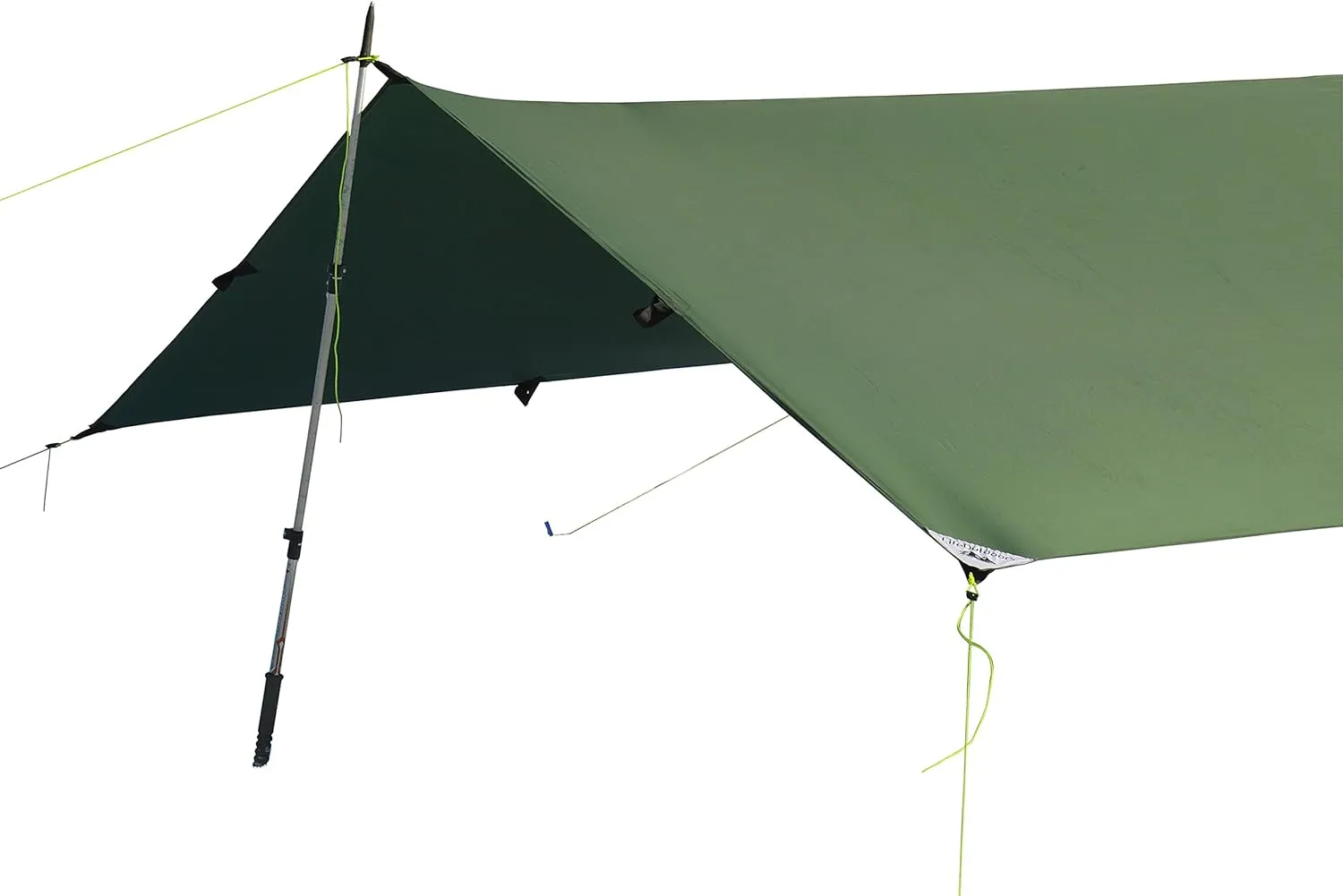 LiteOutdoors Silnylon Tarp - 11.6 Oz. - Ultralight Backpacking Tarp or Hammock Shelter (Grey, 8' x 10')