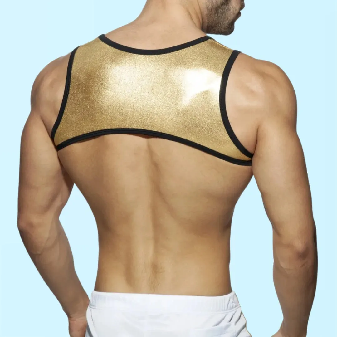 LUCAS - Hollow Buckle Stretch Crop Top