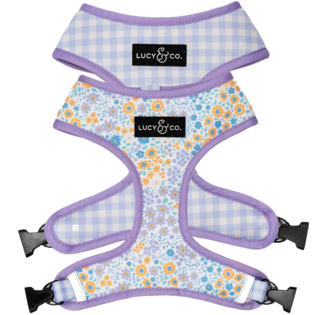 Lucy&Co Reversible Dog Harness: Among the Wildflowers