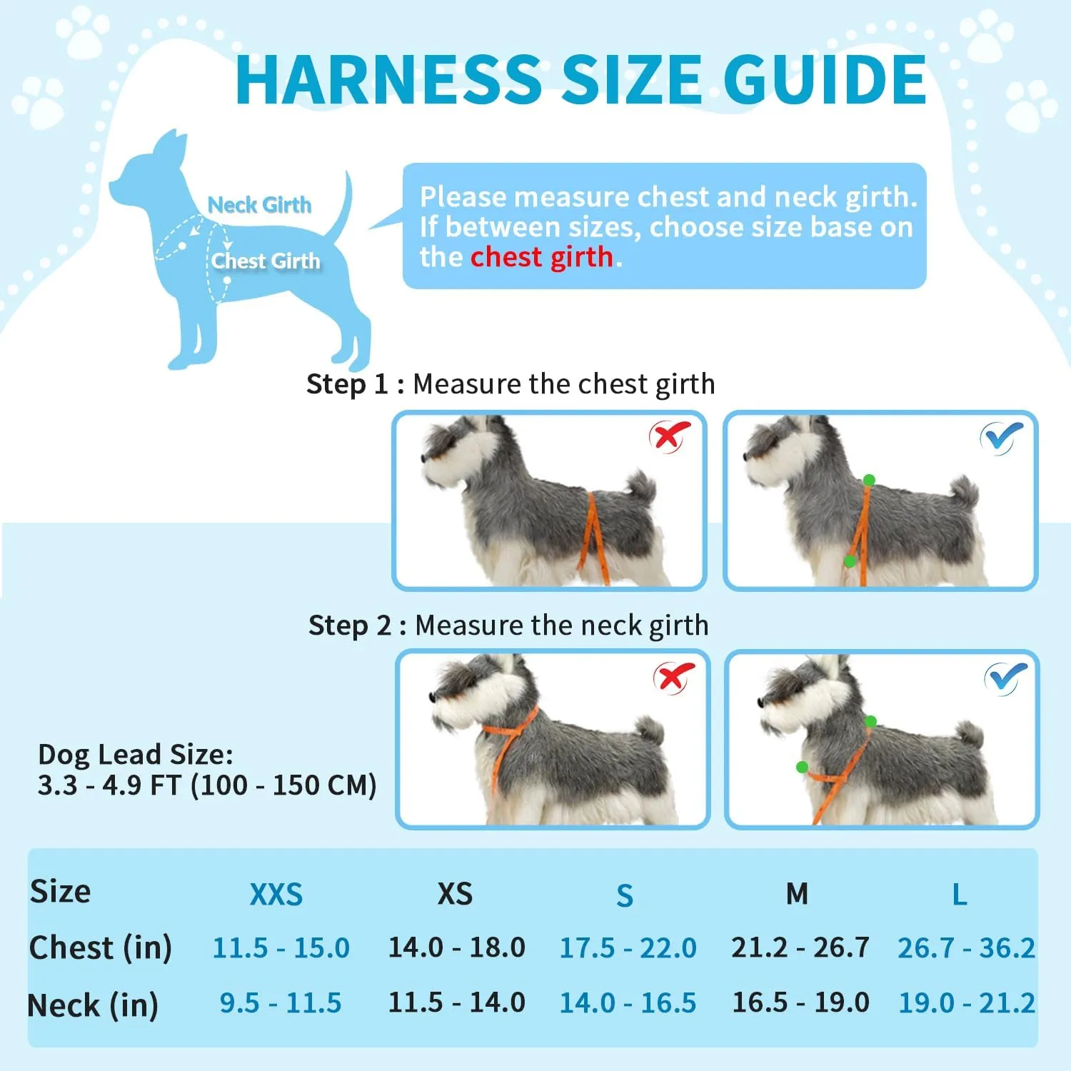 Lukovee Dog Harness and Leash Set, Soft Padded Small Dog Harness, Neck & Chest Adjustable Reflective Vest Puppy Harness with 4ft Lightweight Anti-Twist Dog Leash for Small Dogs (XX-Small, Green)