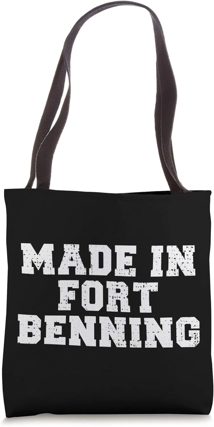 Made In Fort Benning Basic Training Recruit Boot Camp Grad Tote Bag