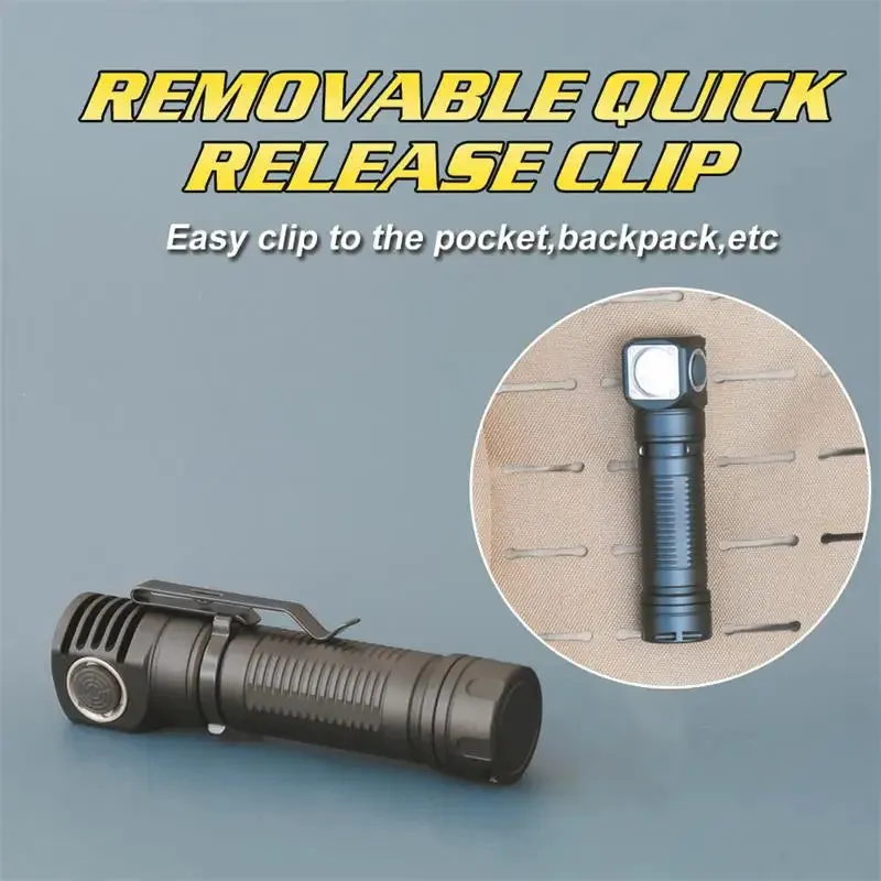 Magnetic Rechargeable LED Flashlight 1200 Lumen with Headband for Hunting & Camping - Skilhunt H04 Series