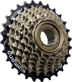 MEGHNA Bike Freewheel 6-Speed TY MF-TZ500 Screw On Multiple Freewheel for Mountain Bike Hybrid Bike Road Bike Folding Bike Kids Bike, 14-28 Tooth
