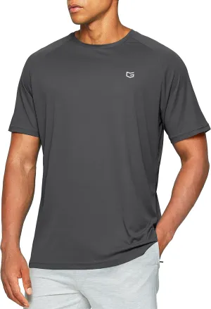 Men's Dry Fit Short Sleeve T-Shirt Crewneck Lightweight Tee Shirts for Men Workout Athletic Casual