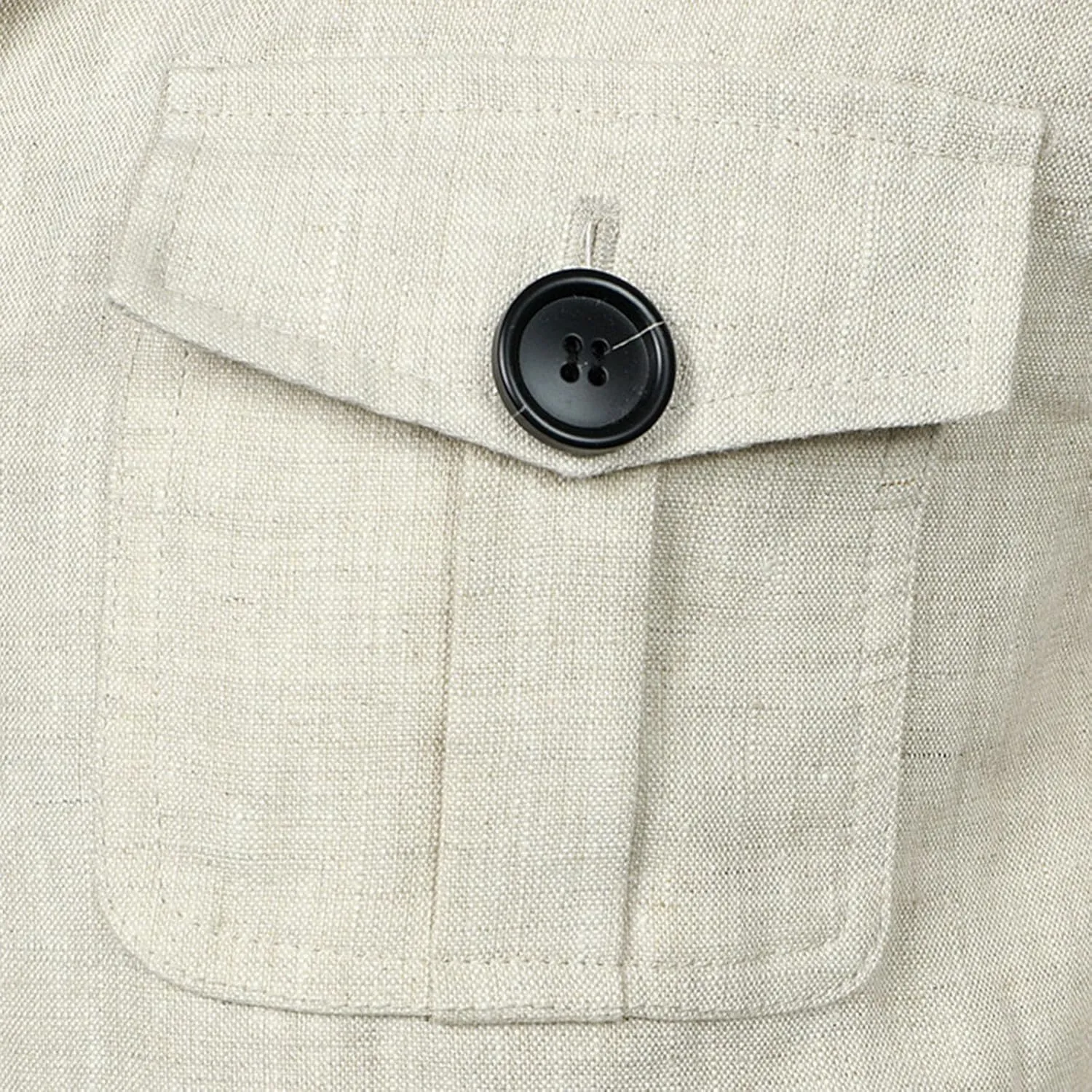 Mens Field Jacket Casual Cotton Linen Lightweight Safari Shirts with Pockets Utility Military Button Down Work Coats