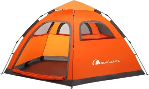 Moon Lence Instant Pop Up Tent Family Camping Tent 4-5 Person Portable Tent Automatic Tent Waterproof Windproof for Camping Hiking Mountaineering