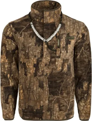 MST Camo Camp Fleece 1/4 Placket Pullover - Realtree Timber Realtree Timber / Medium