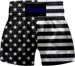 Muay Thai Shorts -Boxing Trunks- MMA Pants Workout Kickboxing Gym Clothing