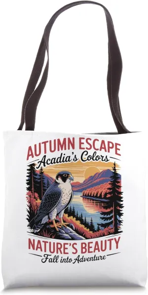 National Park Coastal Retreat Acadia Autumn Escape Tote Bag
