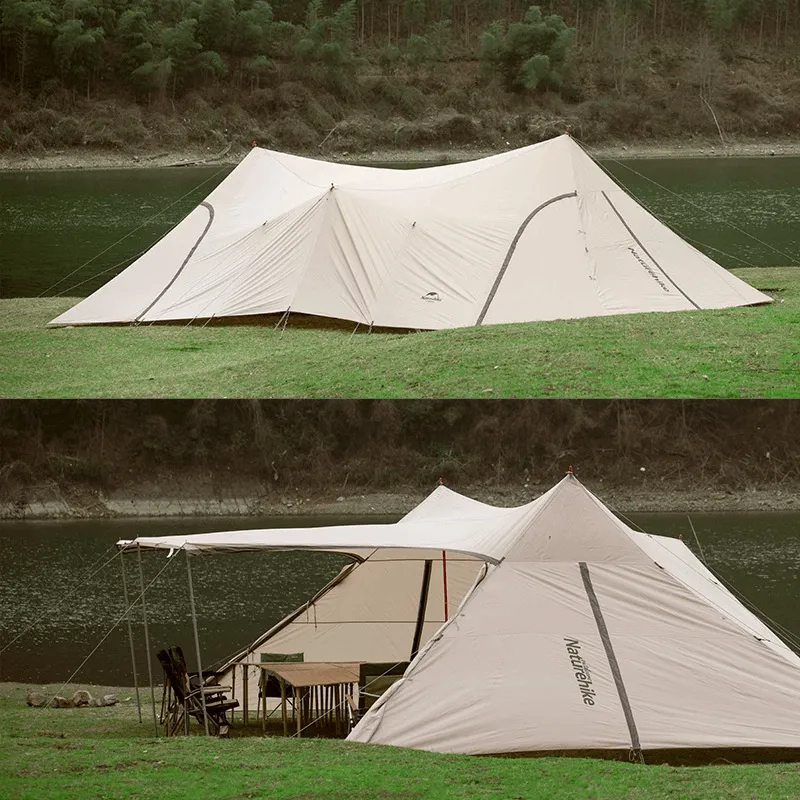Naturehike cloud desk twin tower shelter coated version - Silver