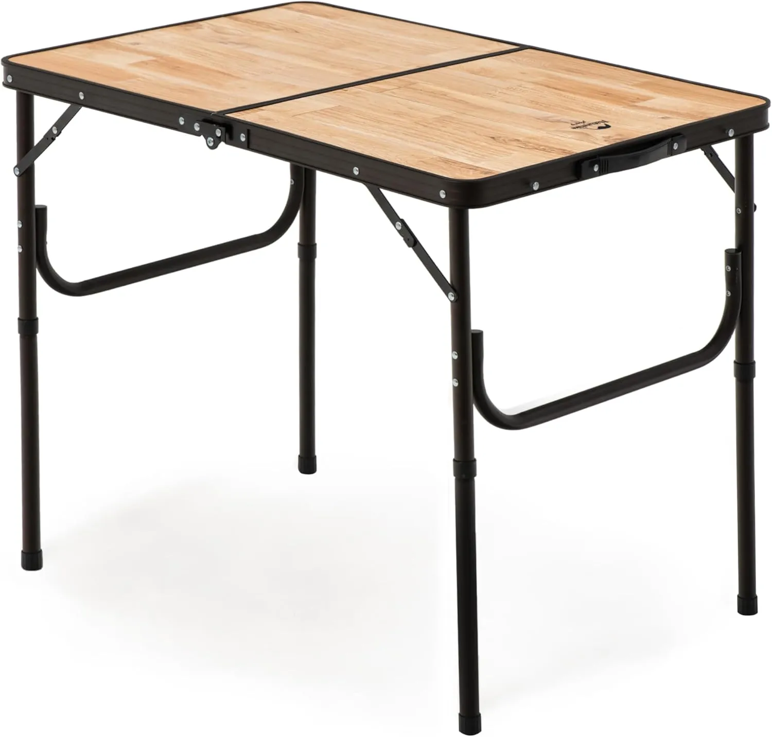 Naturehike Folding Camping Table, Portable Tables with Adjustable Legs, 35.4×23.6×14.6 Inch Foldable Camp Pinic Tables with Carry Bag for Outdoor Camping, BBQ, Travel - Large Wooden