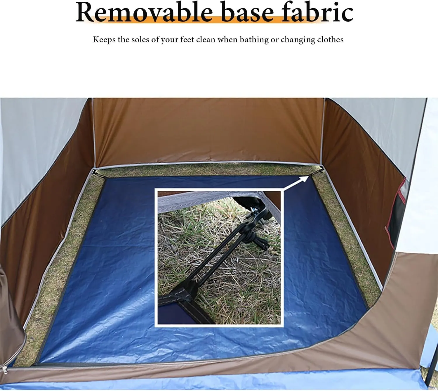 NEONMAN Dressing Tent with 3 Ventilation Windows, Camping Toilet Tent Portable Privacy Shower Tent, Waterproof and Sun-Proof Protecting Privacy, Suitable for Camping(Camouflage Color 1)