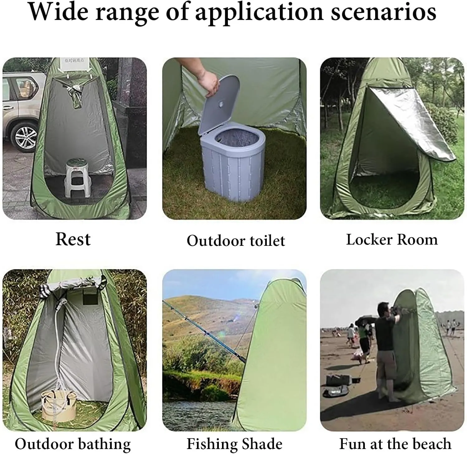 NEONMAN Dressing Tent with 3 Ventilation Windows, Camping Toilet Tent Portable Privacy Shower Tent, Waterproof and Sun-Proof Protecting Privacy, Suitable for Camping(Camouflage Color 1)