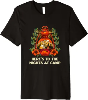 Nights at Camp Camping Forest Camper Jungle Vacation Holiday Premium T-Shirt