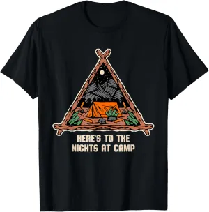 Nights at Camp Camping Forest Camper Jungle Vacation Holiday T-Shirt