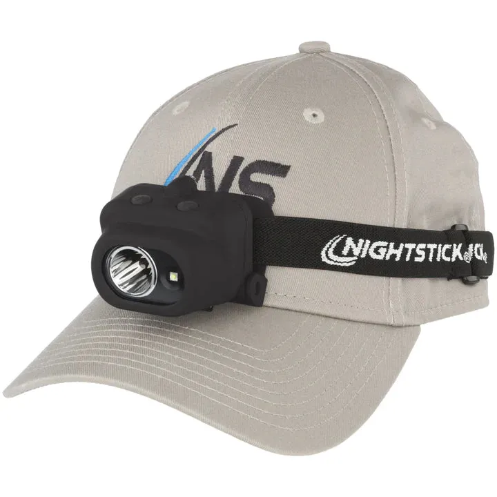 Nightstick - Dual Light Headlamp w/White Spot / White Flood - 3 AAA - Black