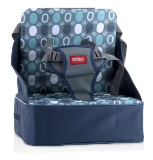 Nuby Easy Go Booster Seat - Travel Booster Seat for Babies and Toddlers - Holds Up to 35 Pounds - 9  Months - Blue