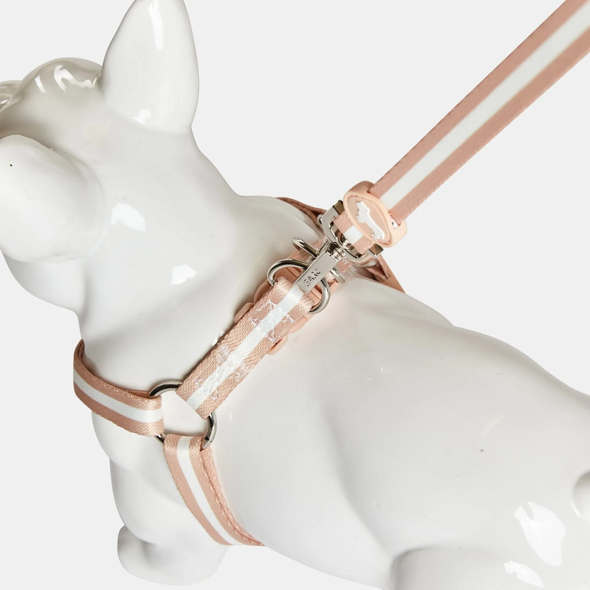 Nylon Fabric Dog Harness | Champagne Stripe