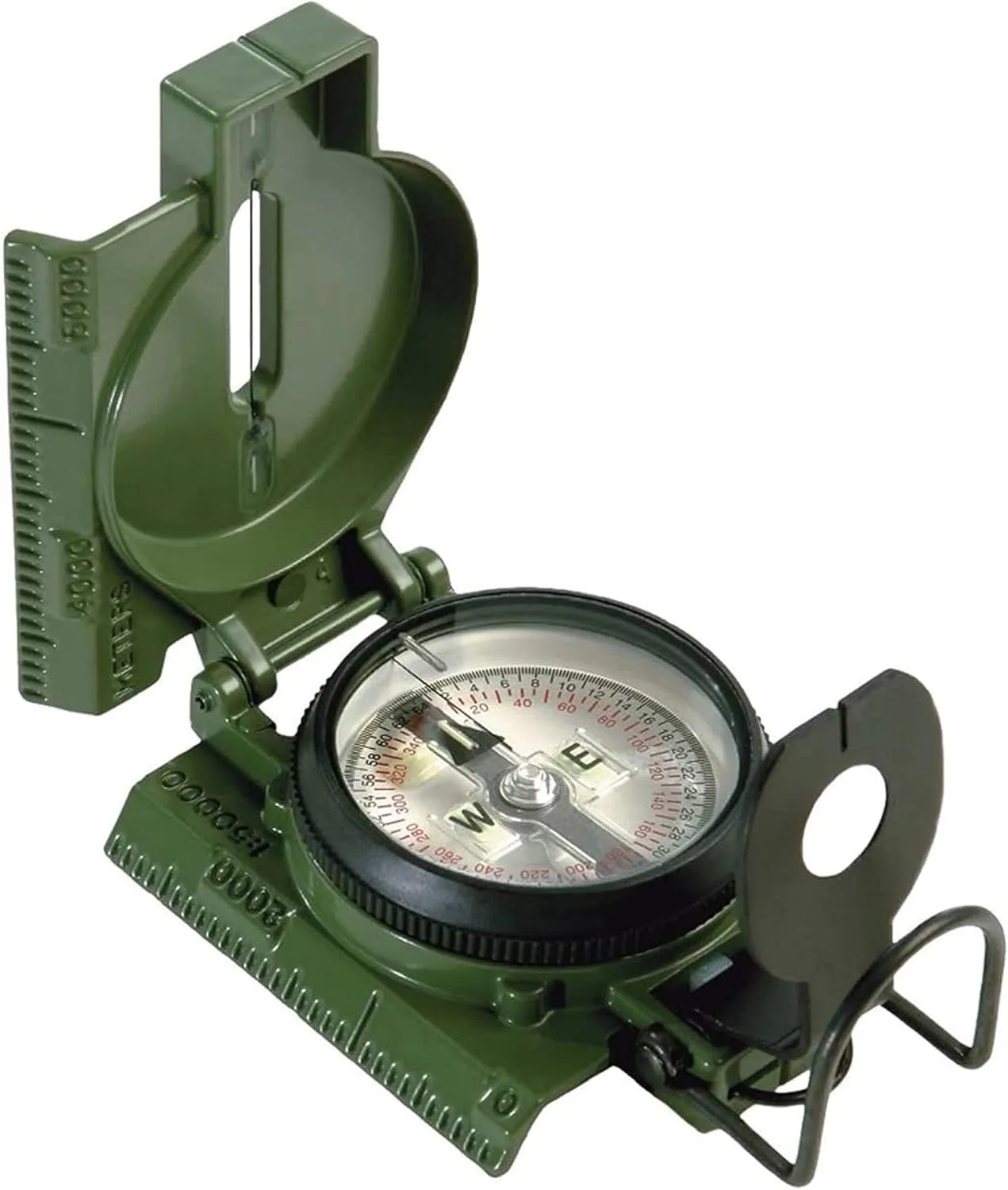 Official US Military Phosphorescent Accurate Hand Held Compasses with Pouch | Impact Resistant & Waterproof Compasses for Hiking Camping Navigation Survival Backpacking Orienteering