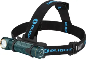 OLIGHT Perun 2 LED Headlamp 2500 Lumens Rechargeable, Multi-Functional Right Angle MCC Waterproof Flashlight with Headband, Perfect for Night Camping, Hiking, Hunting (Dream Blue)