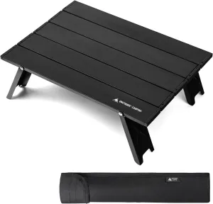 OneTigris Ultralight Backpacking Table, Compact Pop-Up Folding Table for Camping, Hiking, Beach, Picnic, Travel