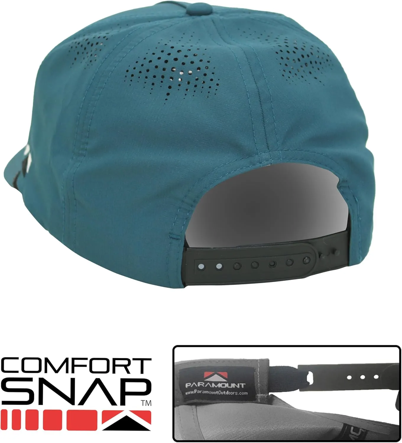Paramount Outdoors Sunset Trout Fishing Hat Mountain Fish Silhouette Performance Outdoor Hat with Comfort Snapback