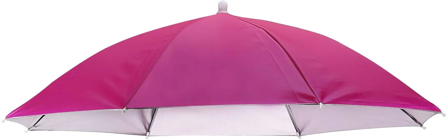 PATIKIL Umbrella Hat, 27 Inch Hands-Free Fishing Umbrella Hat Elastic Headband Folding Sun Rain Cap for Camping Gardening Hiking Farming Beach