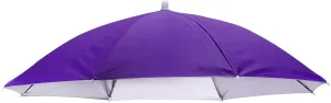 PATIKIL Umbrella Hat, 27 Inch Hands-Free Fishing Umbrella Hat Elastic Headband Folding Sun Rain Cap for Camping Gardening Hiking Farming Beach