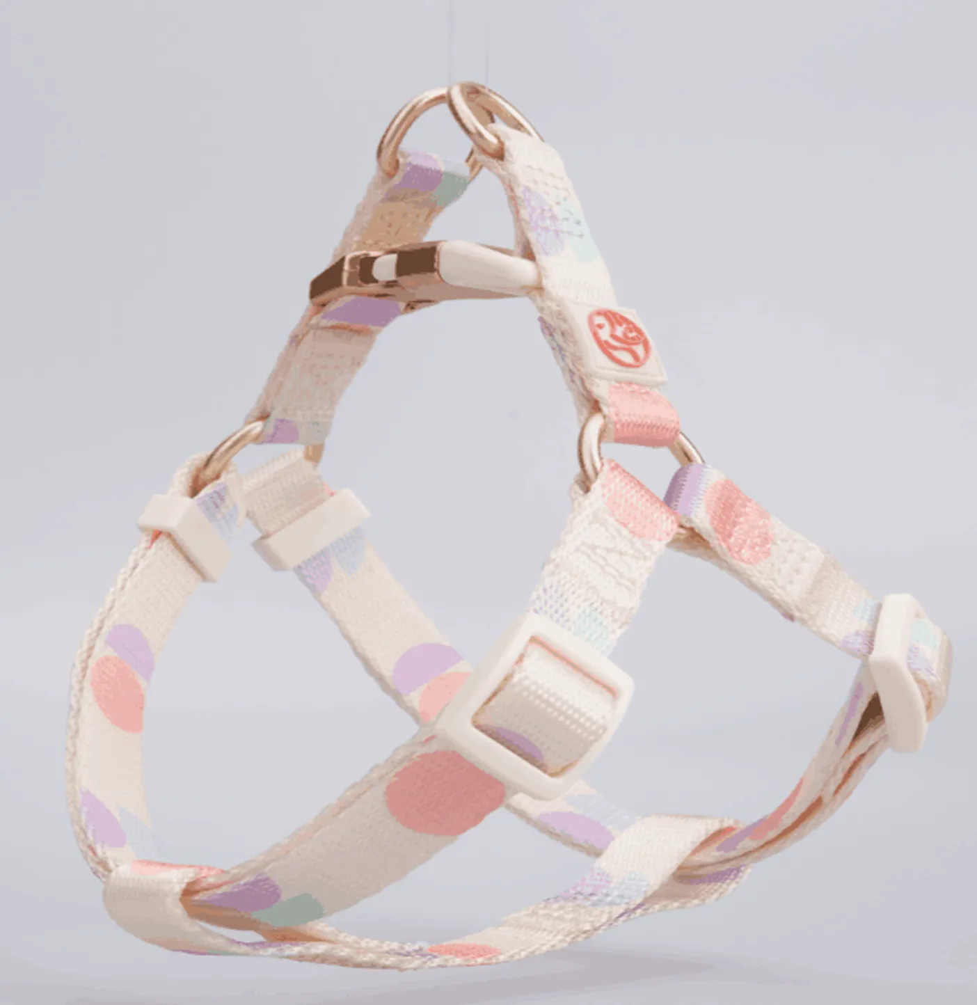 PETSARY Dog Harness Polka Dot Pattern | Sturdy Quick Release (Medium)