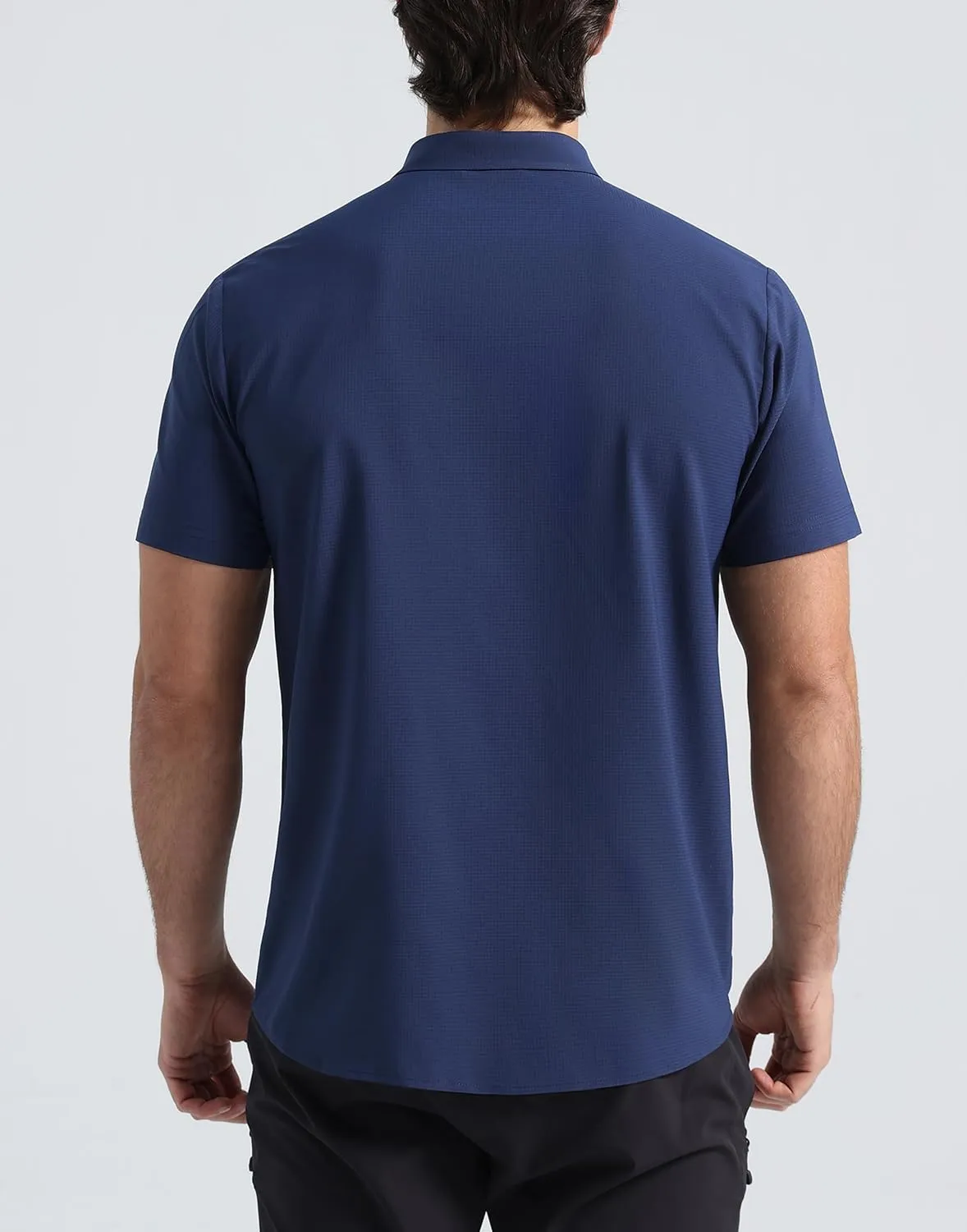 Pioneer Camp Men Fishing Shirts with Zipper Pocket UPF 50  Lightweight Casual Short Sleeve Button Down Shirts for Men Hiking