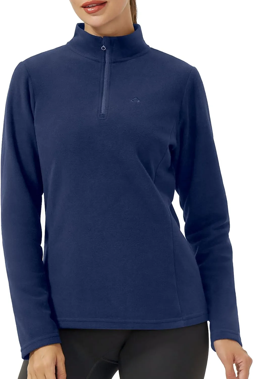 Pioneer Camp Women's Polar Fleece Quarter Zip Pullover Long Sleeve Lightweight Sweatshirt Thermal Athletic Base Layer Tops