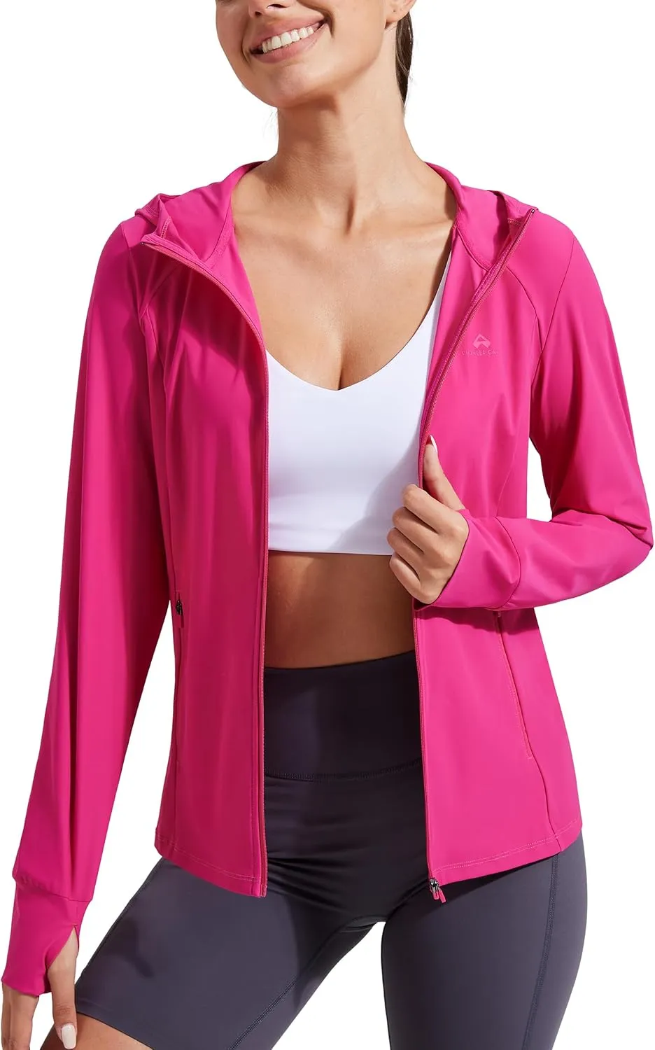 Pioneer Camp Women's UPF 50  UV Sun Protection Jacket Hooded SPF Cooling Sun Shirt Lightweight Hiking Fishing Summer Clothing