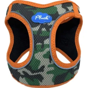 plush adjustable harness - orange camo