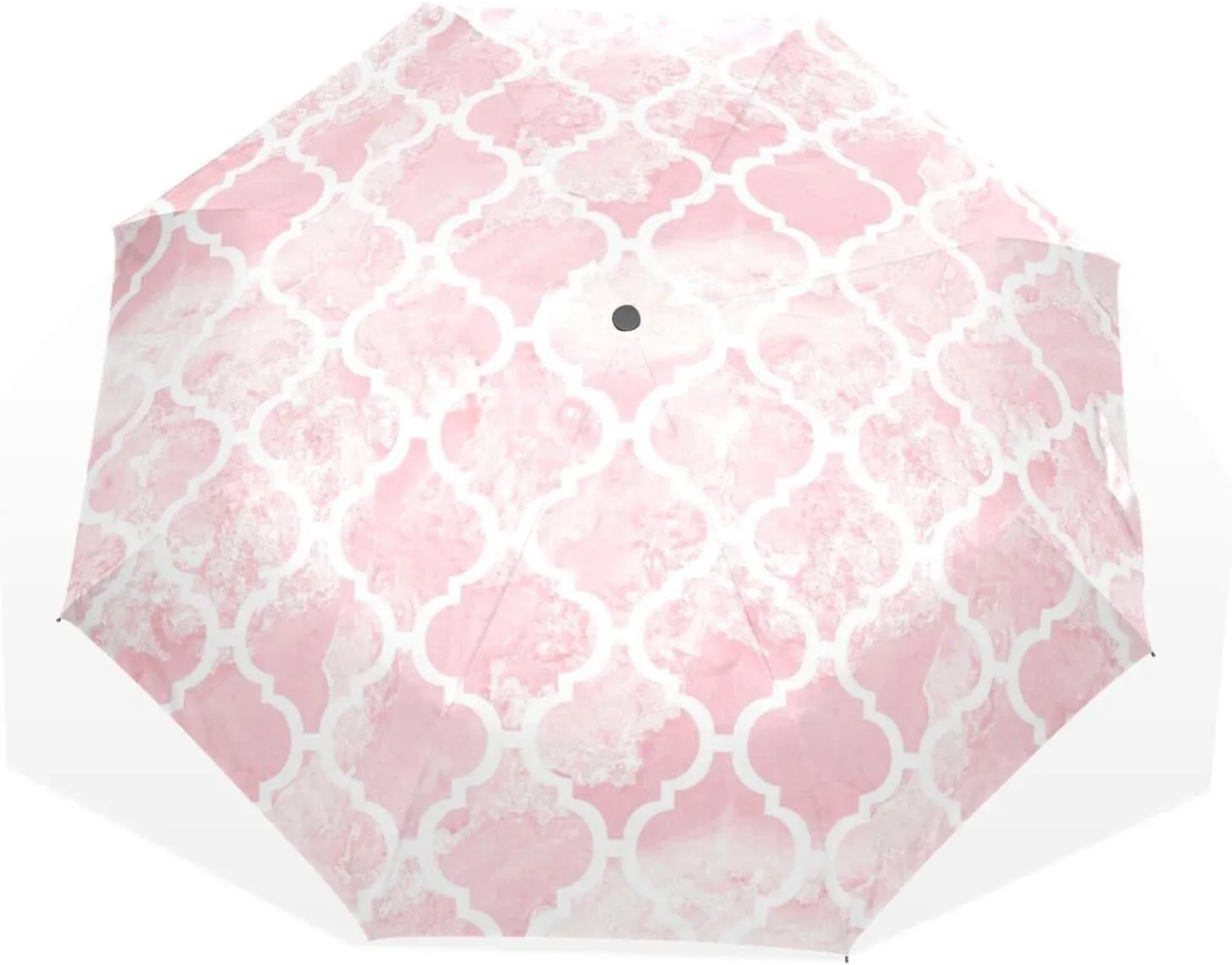 Poeticcity Rain Travel Umbrella, Hand Open Close Windproof Waterproof Folding Umbrella, Compact Canopy Strong Ray Parasol Umbrella