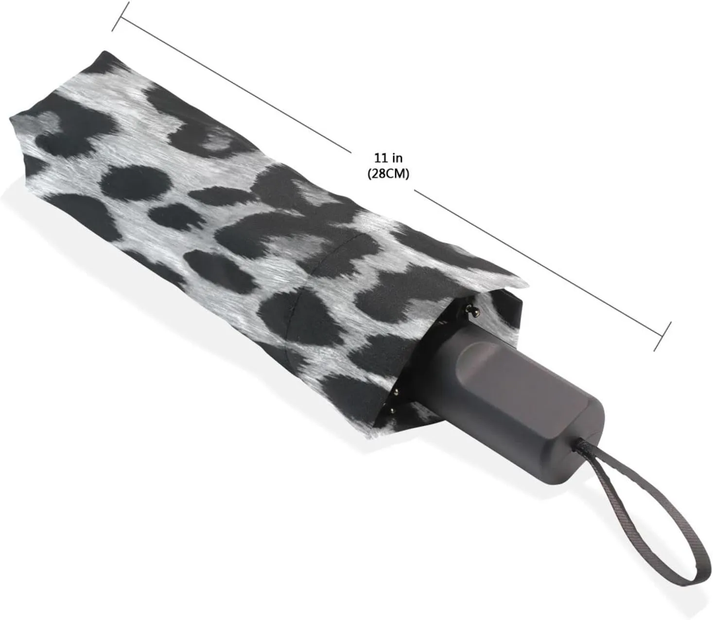 Poeticcity Rain Travel Umbrella, Hand Open Close Windproof Waterproof Folding Umbrella, Compact Canopy Strong Ray Parasol Umbrella