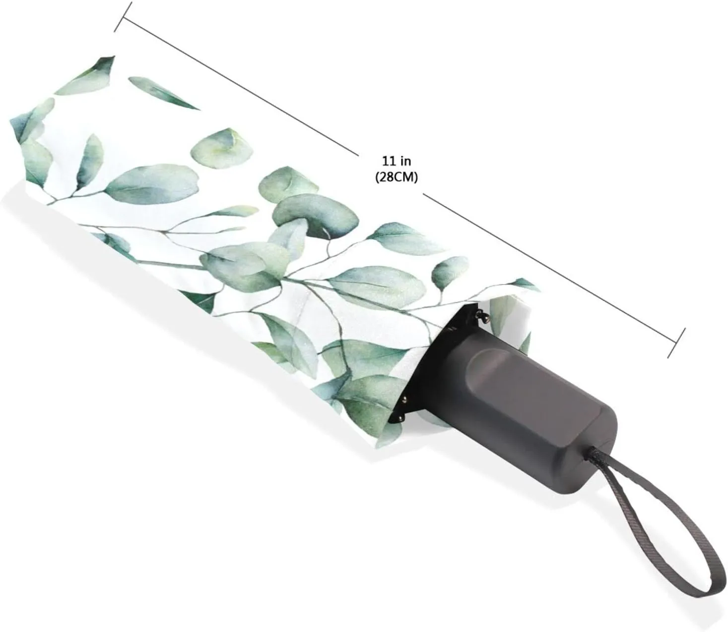Poeticcity Rain Travel Umbrella, Hand Open Close Windproof Waterproof Folding Umbrella, Compact Canopy Strong Ray Parasol Umbrella