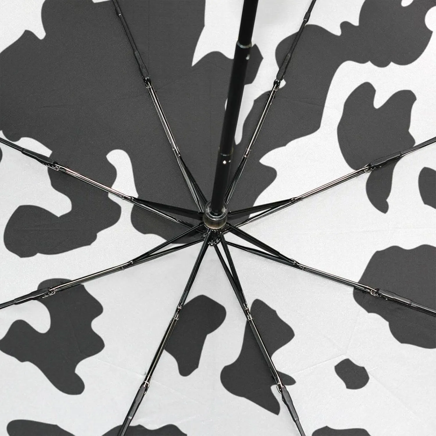 Poeticcity Rain Travel Umbrella, Hand Open Close Windproof Waterproof Folding Umbrella, Compact Canopy Strong Ray Parasol Umbrella