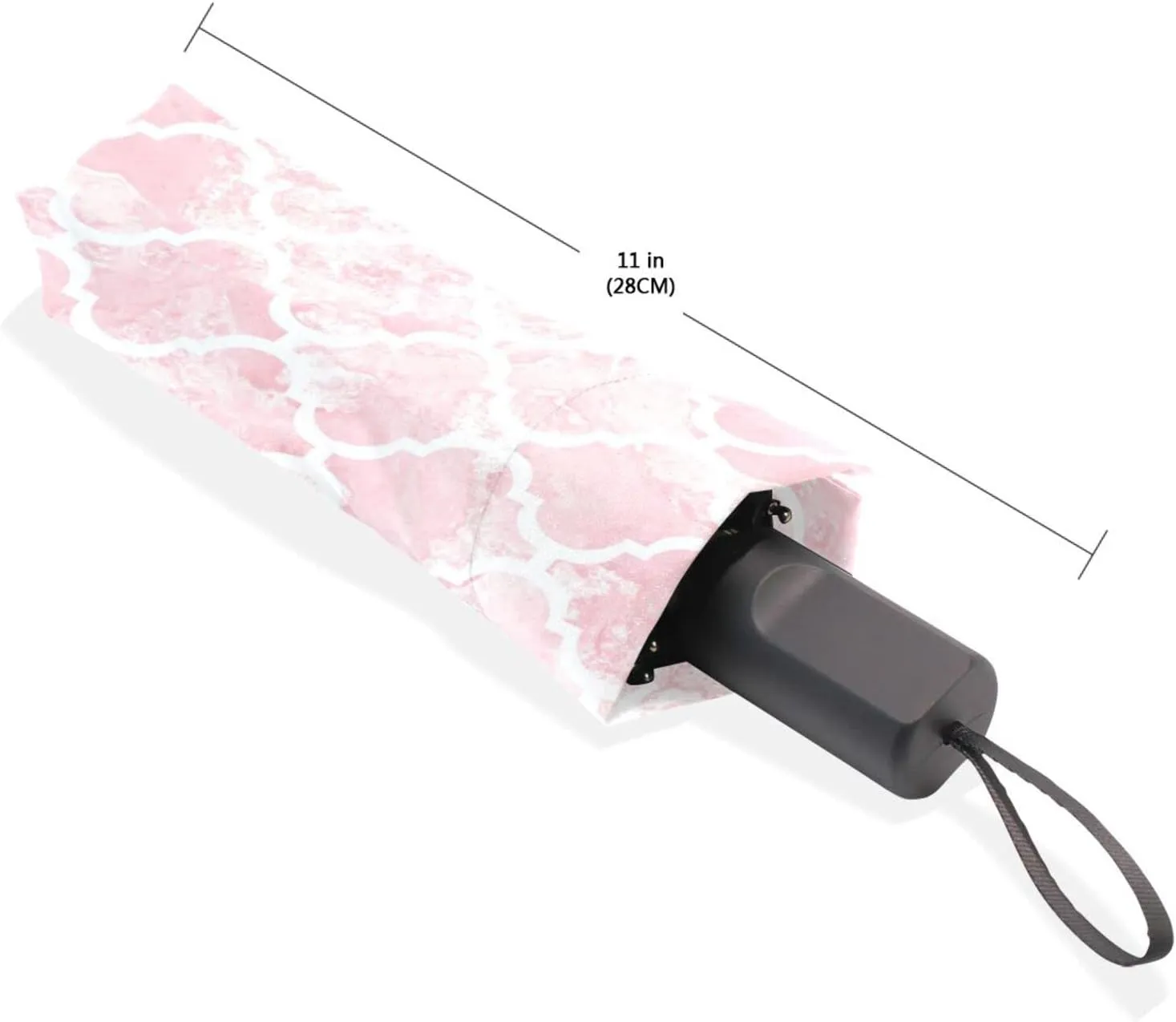 Poeticcity Rain Travel Umbrella, Hand Open Close Windproof Waterproof Folding Umbrella, Compact Canopy Strong Ray Parasol Umbrella