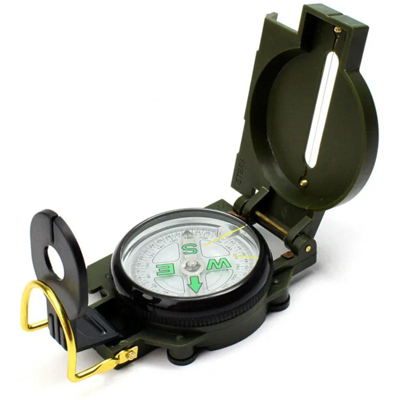 Portable Army Green Folding Compass