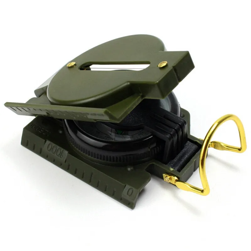 Portable Army Green Folding Compass