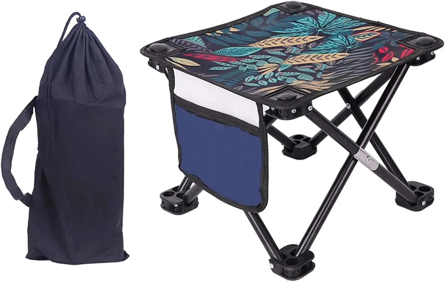 Portable Folding Camping Stool Outdoor Camp Stool Comfortable Seat for Outdoor Activities and Picnics