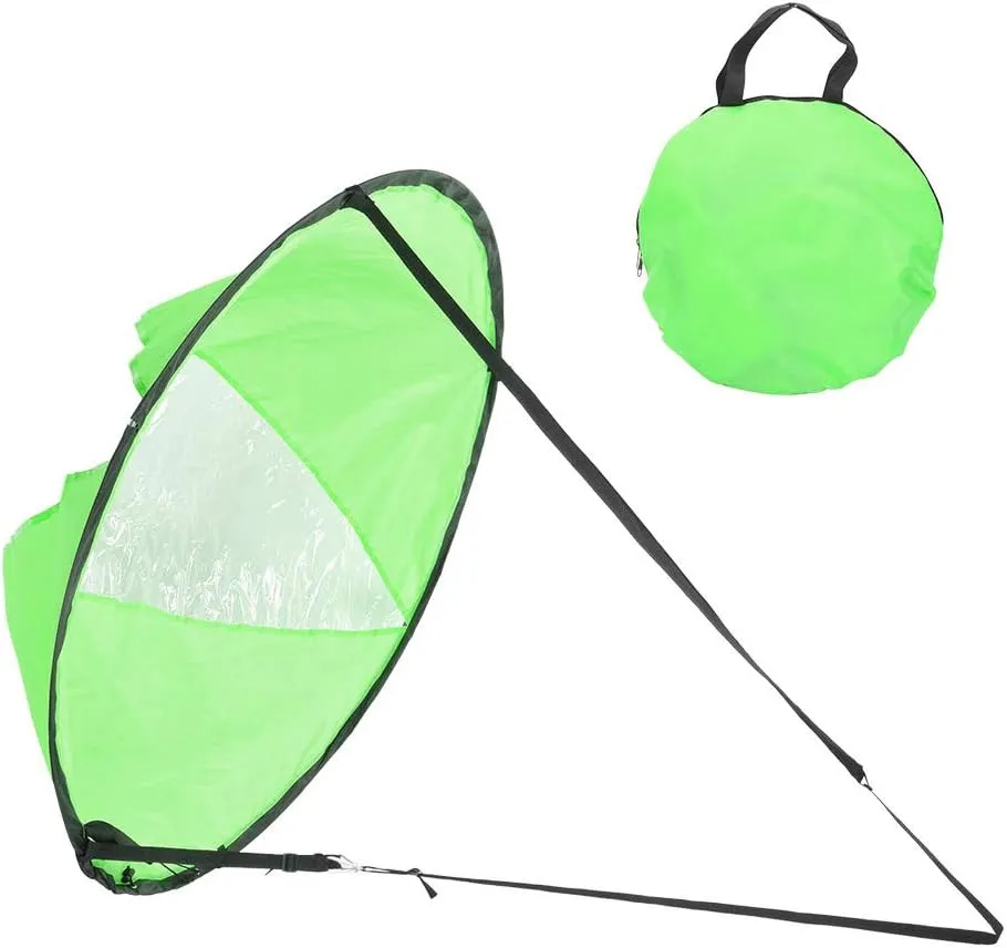 Portable Folding Kayak Sail Kit, Quick Setup Wind Sail, UV Resistant PVC Build, for Canoes Inflatables and Small Boats