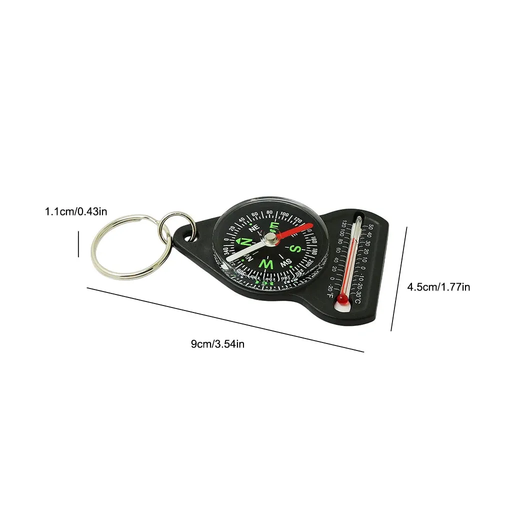 Portable Military Compass - Folding Army Green for Outdoor Navigation