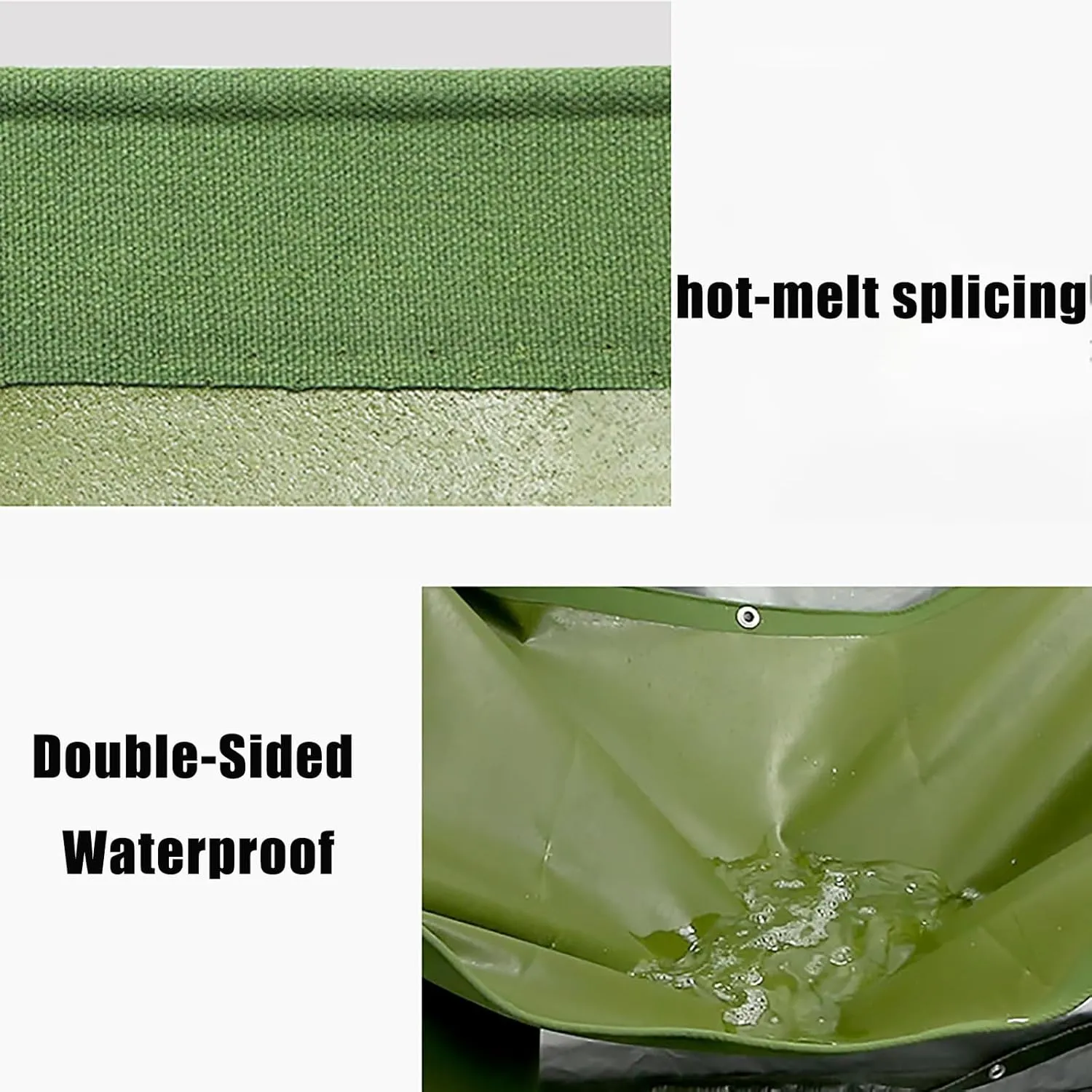 Premium Canvas Tarp, Heavy Duty Waterproof Tarpaulins with Aluminum Grommets, Multipurpose Tarp, UV Resistant, for Camping, Tent Shelter, Boat, Car, Canopy, Boat